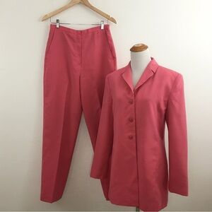 Coral Blazer with Tailored Fit & Structured Silhouette Pant Suit